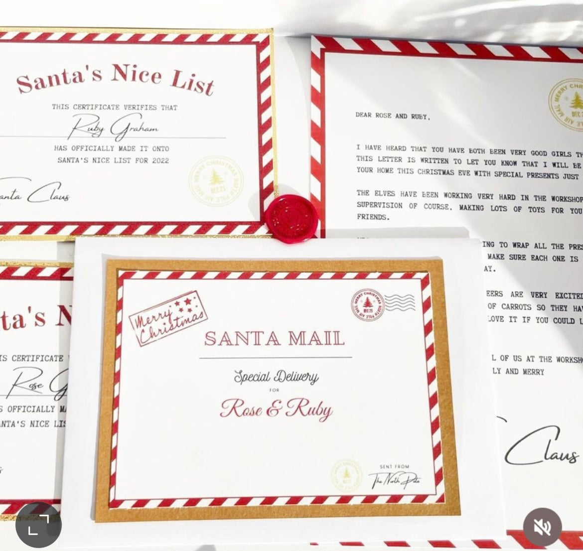 Letter From Santa Set