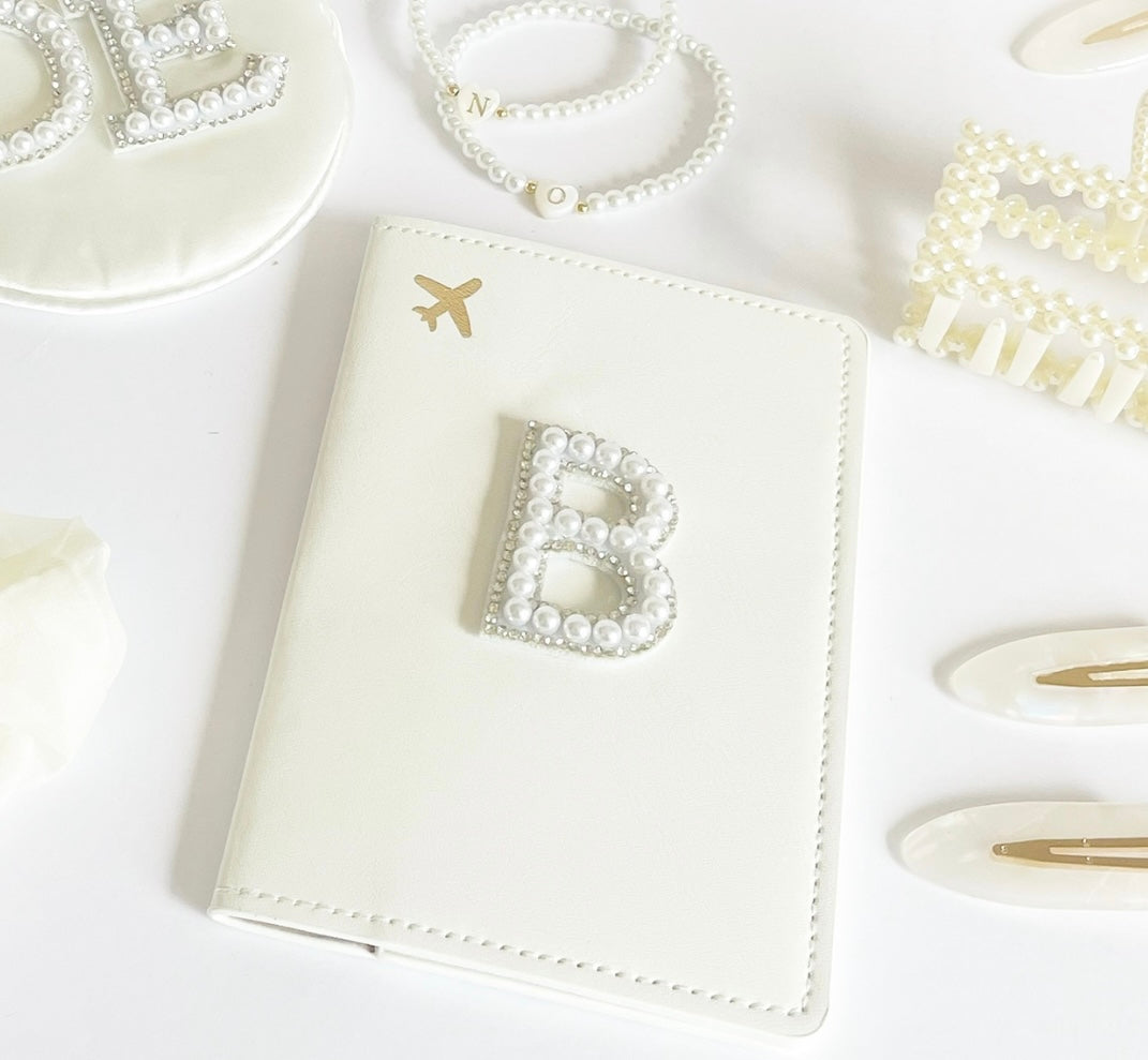 Pearl letter passport cover