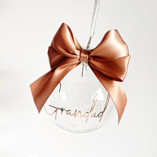 Personalised Classic Christmas Bauble