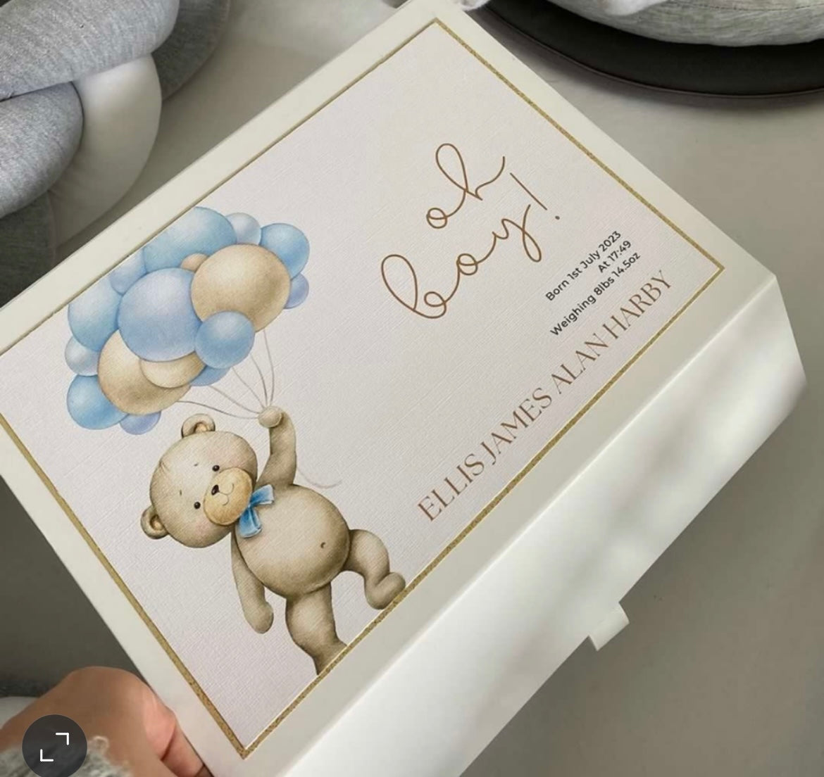 Teddy Bear Baby Gift Box