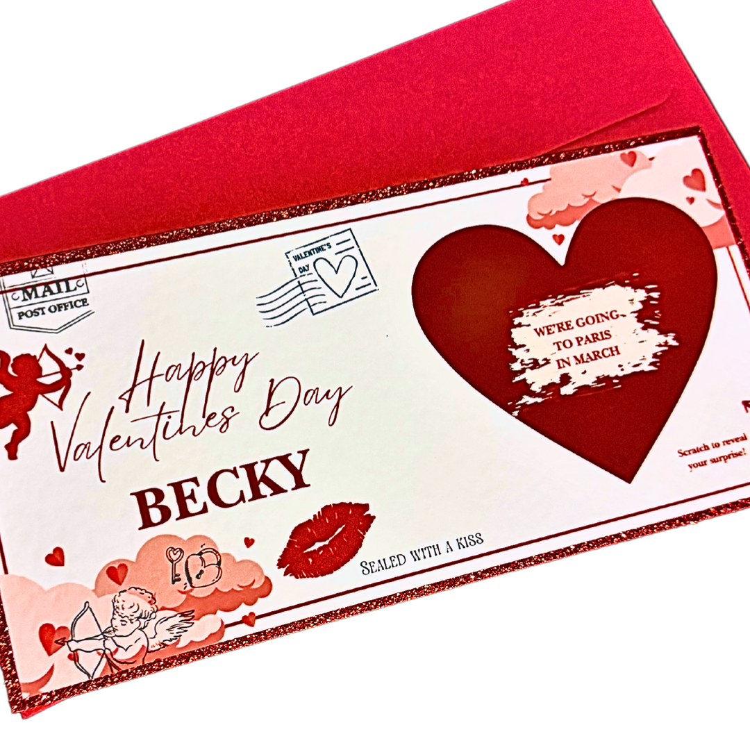 Valentines Scratch Reveal Cards